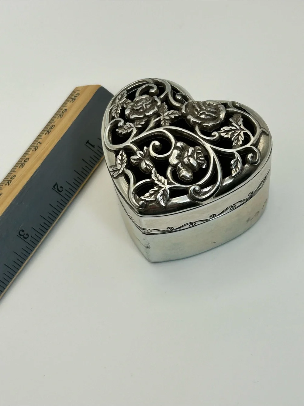 Brighton Collectibles Floral Heart Trinket Dish About 2